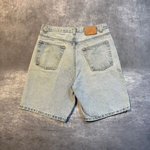 Vintage Members Mark Mens Light Wash Denim Jean Shorts Size 32 Cotton